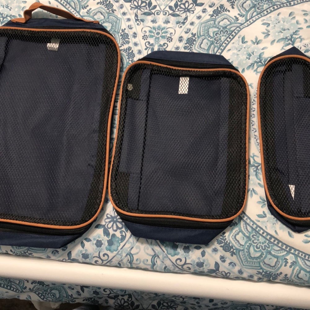 3 piece book bag compartment holders NWOT